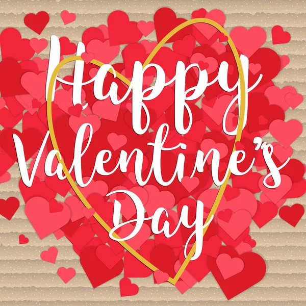 Mutlu Sevgililer günü el çizim üzerinde kağıt doku tasarım ile O