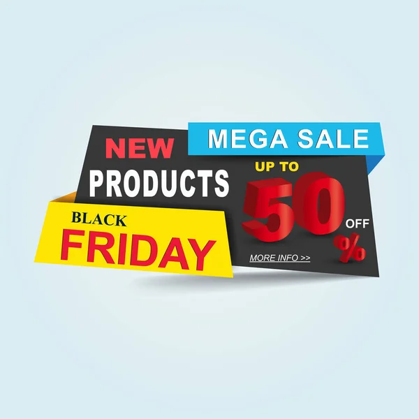 Black friday Sale poster, banner. Big sale, clearance up to 50% 