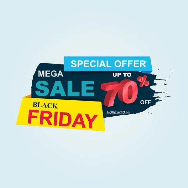 Black friday Sale poster, banner. Big sale, clearance up to 70% 