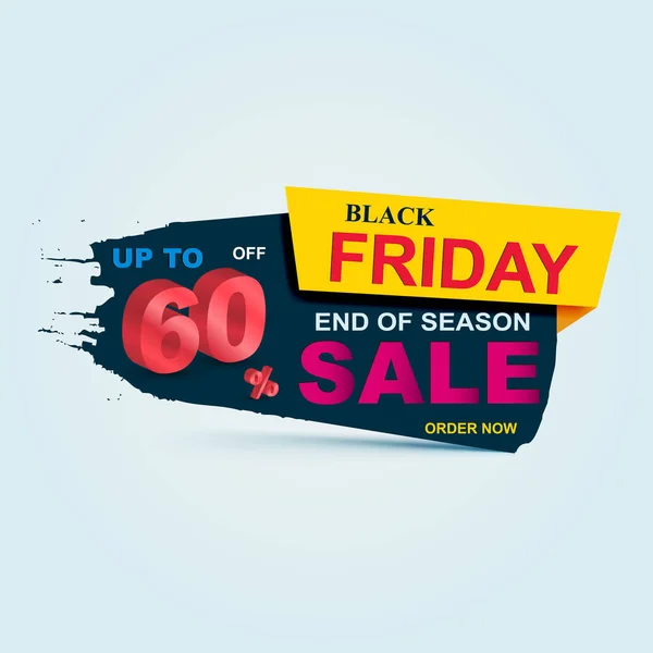 Black friday Sale poster, banner. Big sale, clearance up to 60% 