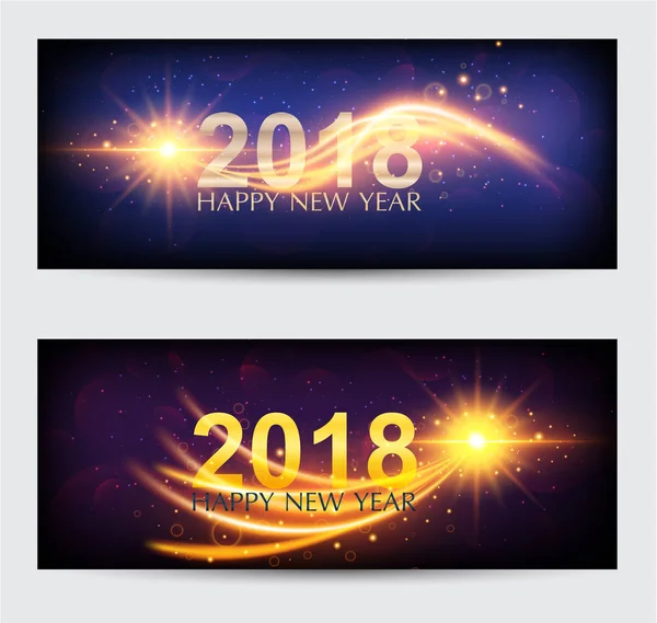 Set of Elegant banners merry christmas and happy new year. best — Stock Vector