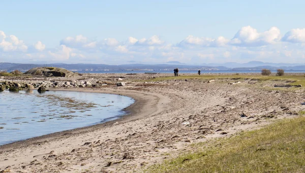 Kumsalda Jomfruland Adası, Norveç