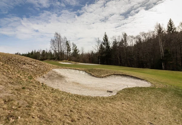 Bjaavann поле для гольфу в містами Крістіансанн, Норвегія — стокове фото