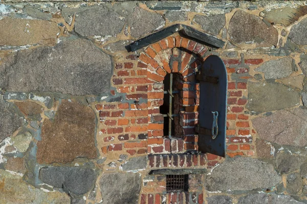 Old window in the old town Fredrikstad, Norway — Stock Photo, Image