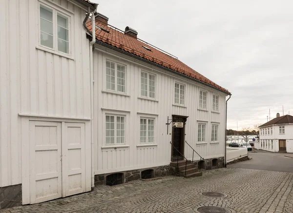 Grimstad, Norway - October 31, 2017: Henrik Ibsen museum in Grimstad. — 图库照片
