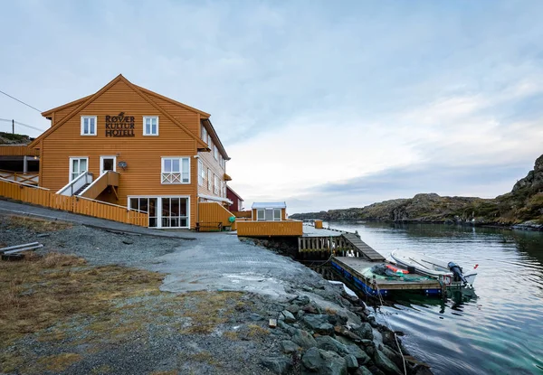 Rovaer in Haugesund, Noorwegen - januari 11, 2018: The Rovaer Kultur Hotell, de culturele hotel op de Rovaer archipel in Haugesund. — Stockfoto