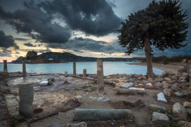 Antik Harabeler & Kastri küçük ada -Kefalos - Kos adası - Yunanistan