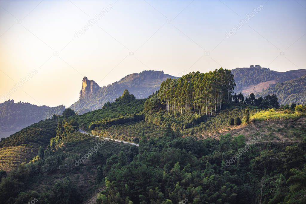 Xianggong Mountain at Yangshuo,Guangxi,China