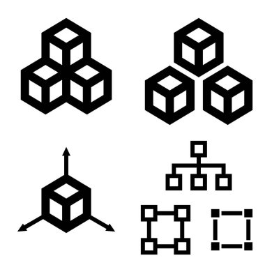 Blokzincir Simgesi - piksel hizalı, Piksel Mükemmel, Düzenlenebilir Vuruş, Kolay KabukluComment.