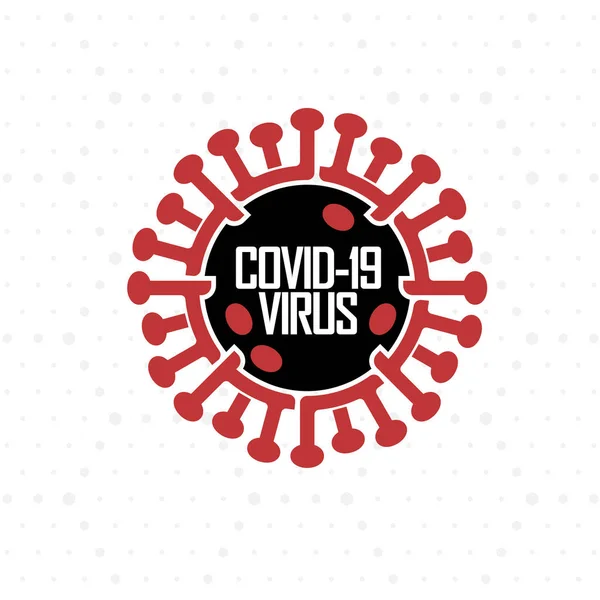 Coronavirus Jel Izolált Vektor Ikon Covid Novel Coronavirus Baktériumok — Stock Vector