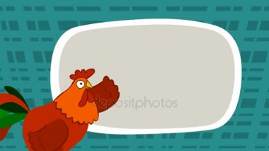 cartoon cock for a video titry