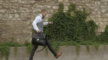 işadamı dans mutlu adam