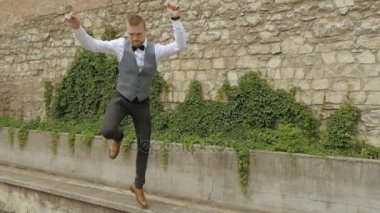 işadamı dans mutlu adam