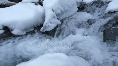 Washington, Baker Dağı Snoqualmie Ulusal Ormanı, Güney Çatal Nehri, buz oluşumları