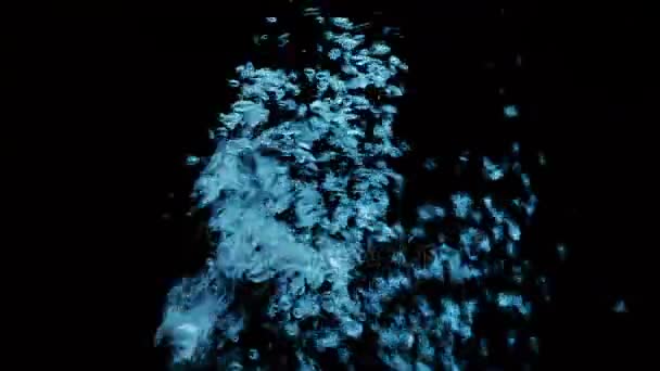 Slowmotion-vatten mot svart droppe skytte med höghastighetskamera, phantom flex. — Stockvideo