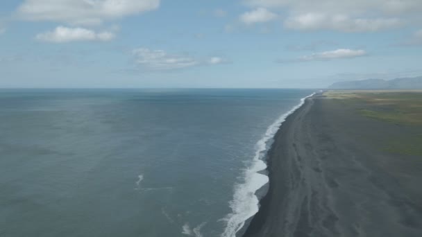 Vik Black Sand Beach IJsland — Stockvideo