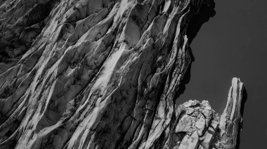 Glacier ile kuş bakışı görünüme, Skaftafell Milli Parkı, İzlanda