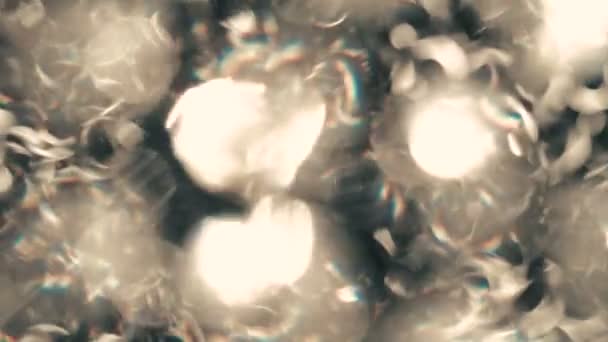 Abstrakt silver glitter bakgrund. närbild — Stockvideo