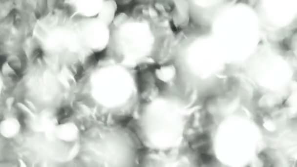 Abstract silver glitter background. close up — Stock Video