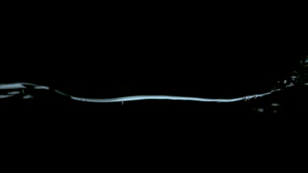 黒青リップルに明確な水表面 — ストック動画