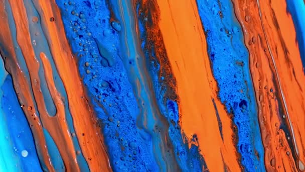 Colorful static footage. Blue and red paint dissolve in a solvent. Can be used as a background — 비디오