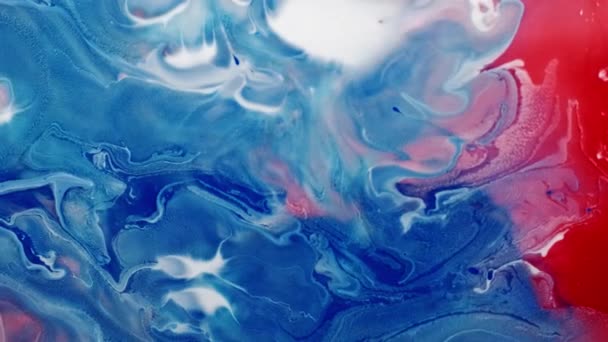 Helle Farbe Paint Bubbles Moving Mixing Kreativität Hintergrund — Stockvideo