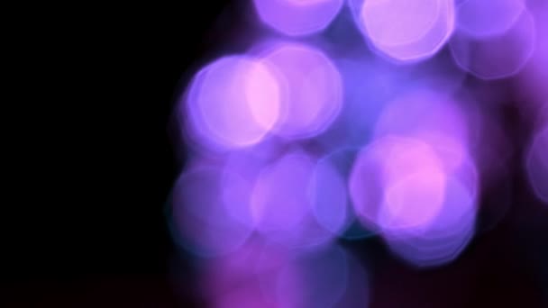 Astratto sfondo bokeh blu e viola . — Video Stock