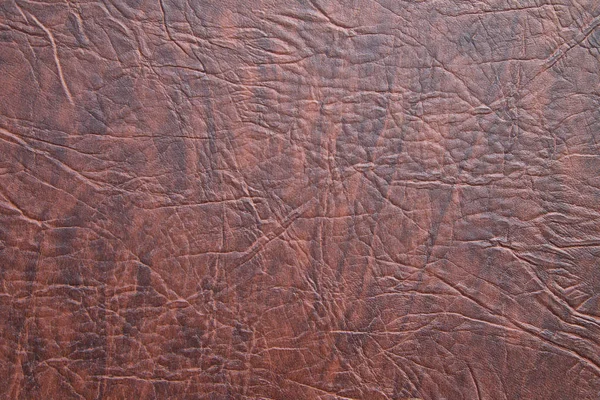 Brown leather texture. Patterned Leather — Stock Photo, Image