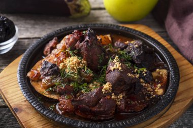 Balkabaklı kuzu eti.