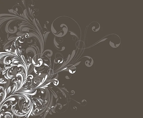 Abstrakte florale Hintergrund für Design. Vektorillustration. Folge 10. — Stockvektor
