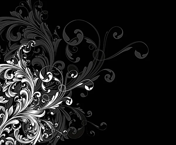 Abstrakte florale Hintergrund für Design. Vektorillustration. Folge 10. — Stockvektor