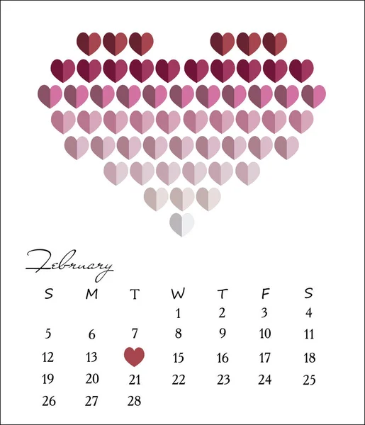 Φεβρουαρίου 2017 ημερολόγιο σχεδιασμού. Γραφείο πρότυπο ημερολογίου. Διάνυσμα πρότυπο σχεδίασης. Μήνα Ιανουάριο. Ημερολόγιο σχεδιασμό, εικονογράφηση διάνυσμα, σχέδιο εκτύπωσης, πρότυπο ημερολόγιο, ημερολόγιο 2017 — Διανυσματικό Αρχείο