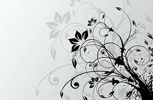 Abstrakt blommig bakgrund för design. Vektorillustration. EPS-10. — Stock vektor