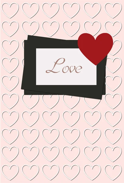 Venta de San Valentín, tabla con corazones en el fondo de madera. Archivo vectorial Eps 10 . — Archivo Imágenes Vectoriales