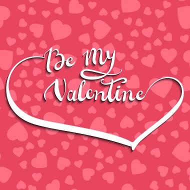 Kalp tebrik kartı benim Sevgililer Metin vektör çizim olmak.