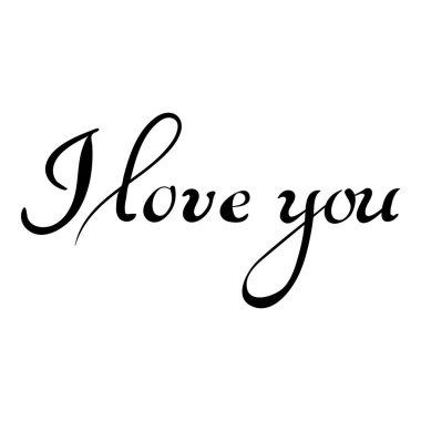 Seni seviyorum el yazısı