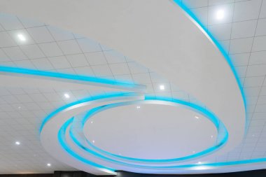 Modern ızgara tavan soyut mimari arka plan