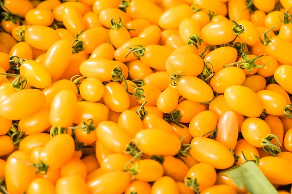 Üzüm domates, taze kiraz bebek domates sarı — Stok fotoğraf