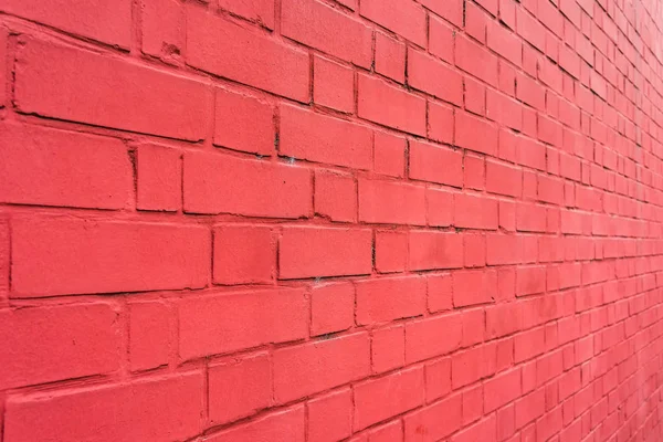 Červená cihlová stěna pro pozadí nebo textury — Stock fotografie