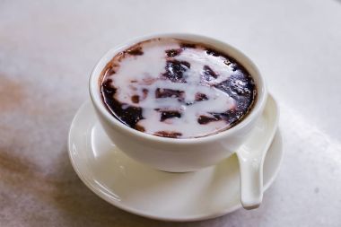 Singapur tatlı Bubur Pulut Hitam, Siyah Yapışkan Rice De denir