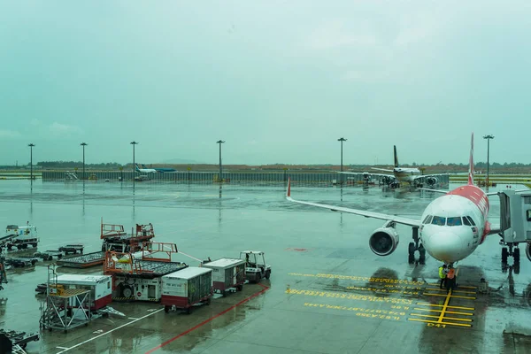 Jetway yatılı yolcular uçak Changi A bağlı için