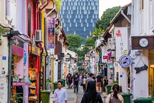 Sokak Hacı Lane Singapur ziyaret edenler dolaşmak