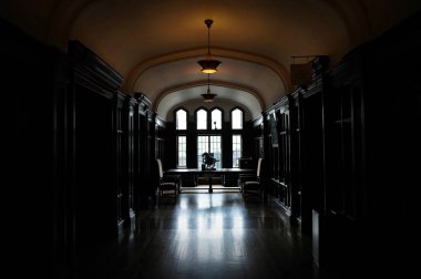TORONTO, CANADA - 06 20 2016: Part of Casa Loma interior. Casa Loma is a Gothic Revival castle-like building that has become one of the most famous landmarks of Toronto, major Canadian city.