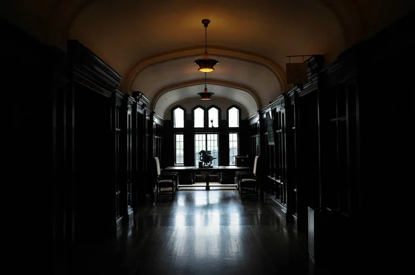 TORONTO, CANADA - 06 20 2016: Part of Casa Loma interior. Casa Loma is a Gothic Revival castle-like building that has become one of the most famous landmarks of Toronto, major Canadian city.