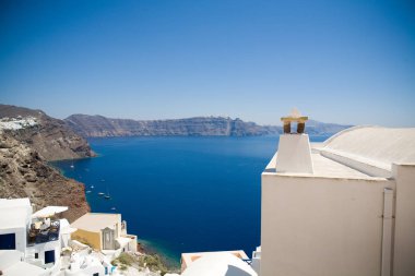 Santorini Island, Oia village, Santorini, Yunanistan açısından