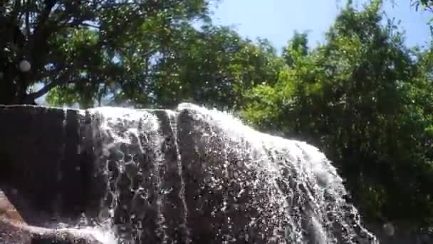 Waterfall in Tropical Paradise HD — Stock Video