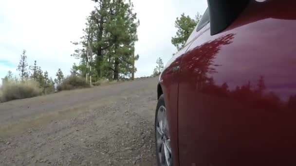 テネリフェ島の山の中の田舎道を走行のビデオ映像 — ストック動画