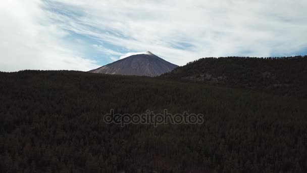 Widok z wysokości na wulkan Teide — Wideo stockowe