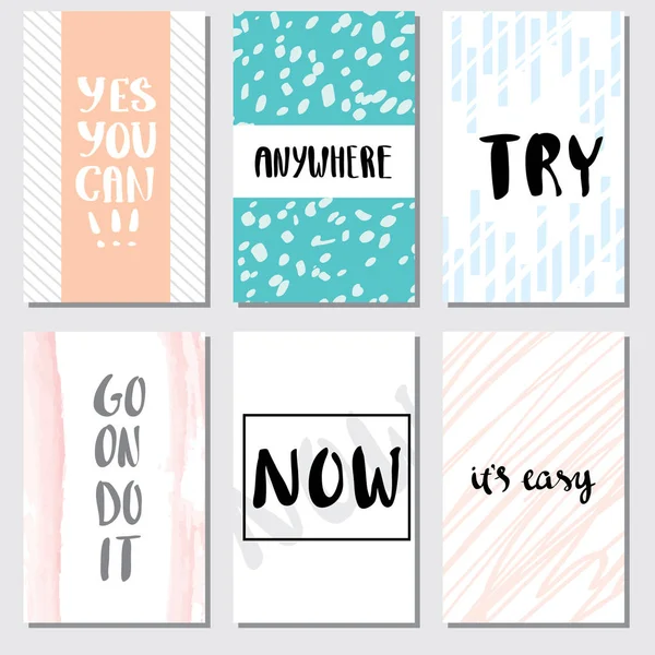  Motivasyon kartı yazı poster için ayarla