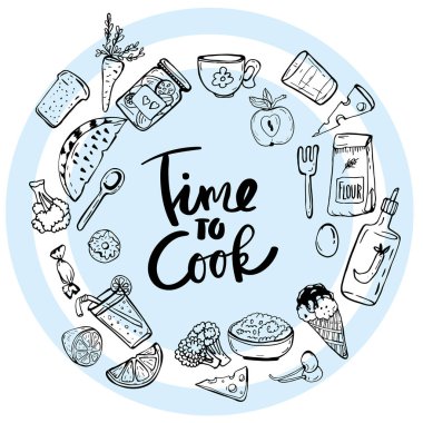 Cook el yazı zaman resimde çizilmiş